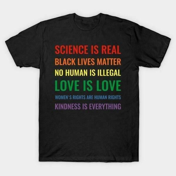 Y2K Aesthetic Science Is Real Black Lives Matter T-Shirt for Women - Coquette Grunge Style