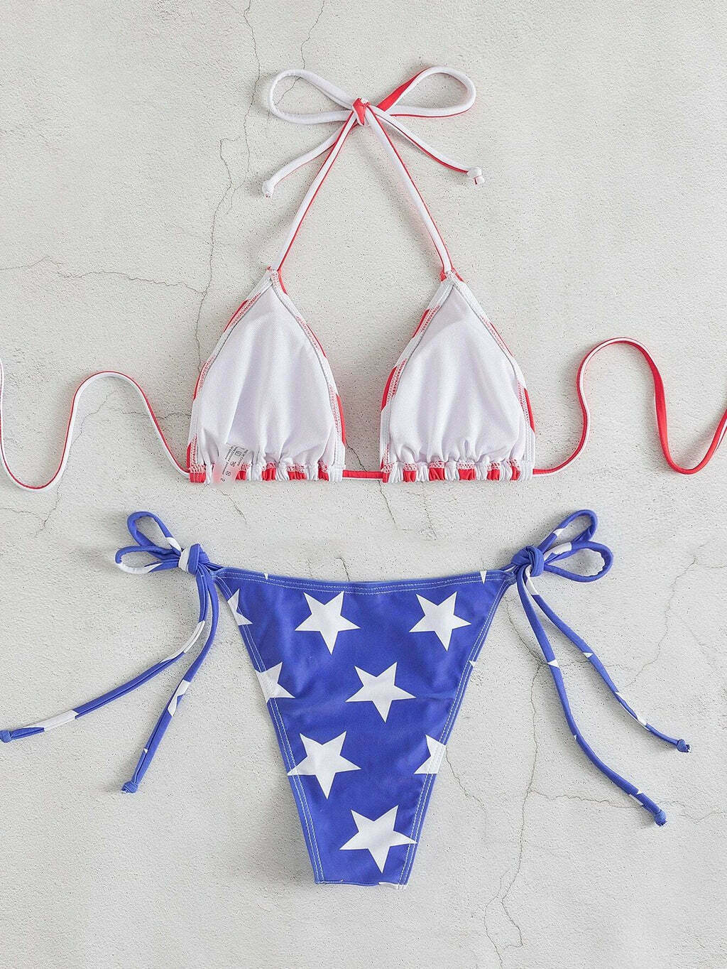 Y2K Aesthetic Sexy Stripe Two Piece Bikini for Niche Women Fashion