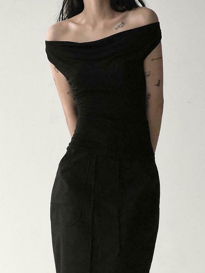 Y2K Aesthetic Sleeveless Scoop Neck Plain Tee for Women - Coquette & Grunge Style Fashion