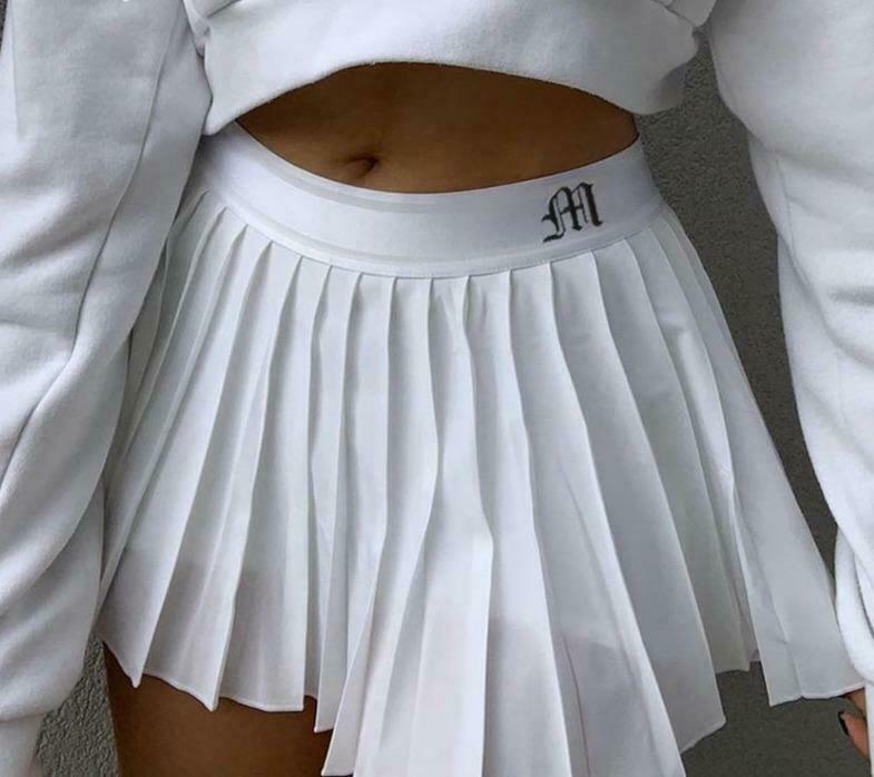 Y2K Aesthetic Soft Girl White Pleated Mini Skirt - Coquette Grunge Fashion