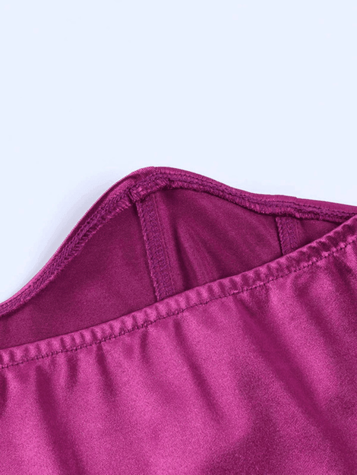 Y2K Aesthetic Solid Color Slim Bandeau Top for Women - Coquette & Grunge Style Fashion Piece