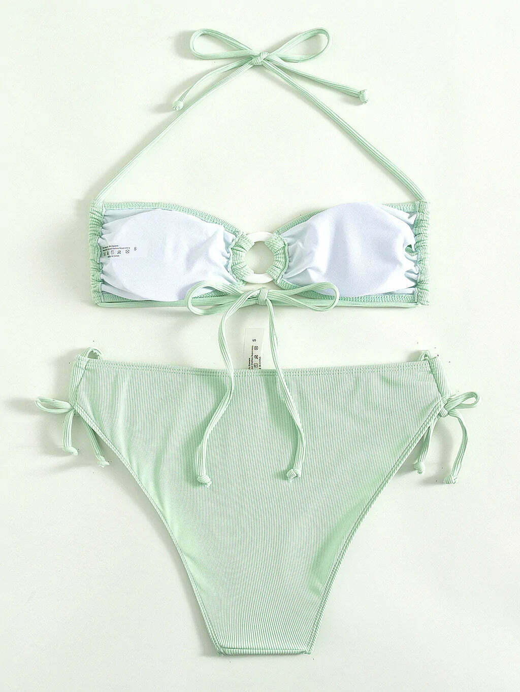Y2K Aesthetic Solid Color Swimsuit Sexy Bikini for Niche Women Fashion
