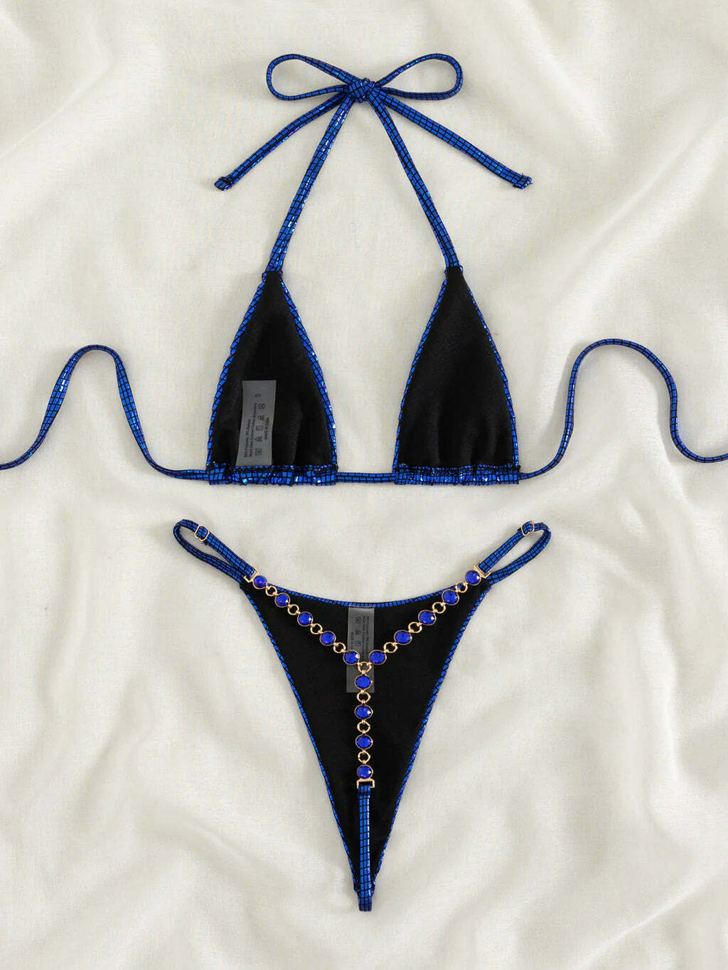 Y2K Aesthetic Split Bikini - Coquette Style Sexy Triangle Swimsuit