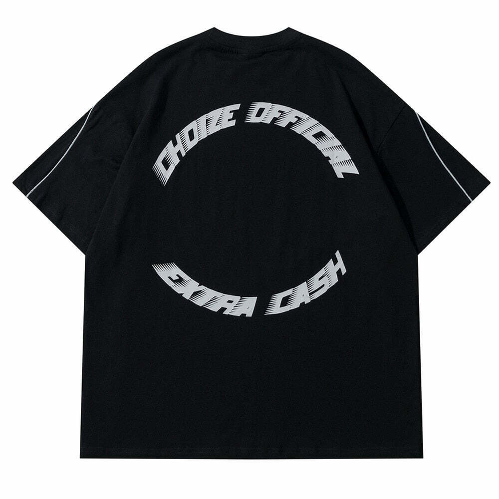 Y2K Aesthetic Sports Jersey Style T-Shirt - Coquette & Grunge Fashion, Cute Tops & Cargo Skirt