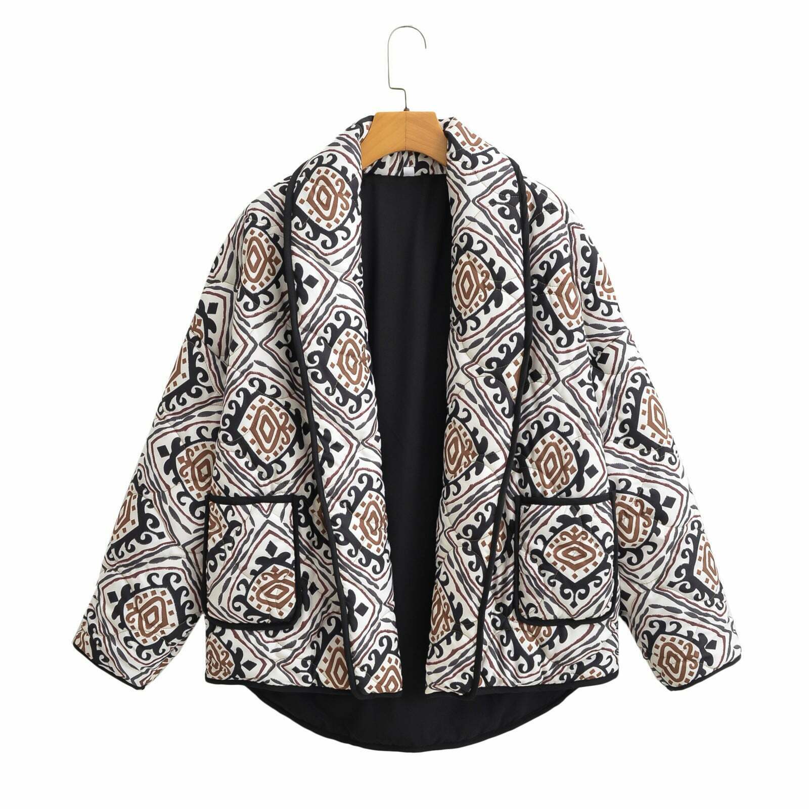 Y2K Aesthetic Stand-Up Collar Cotton Coat - Coquette Grunge Fashion & Pastel Goth Vibes