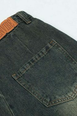 Y2K Aesthetic Star Jeans - Coquette Fashion with Grunge & Pastel Goth Vibes