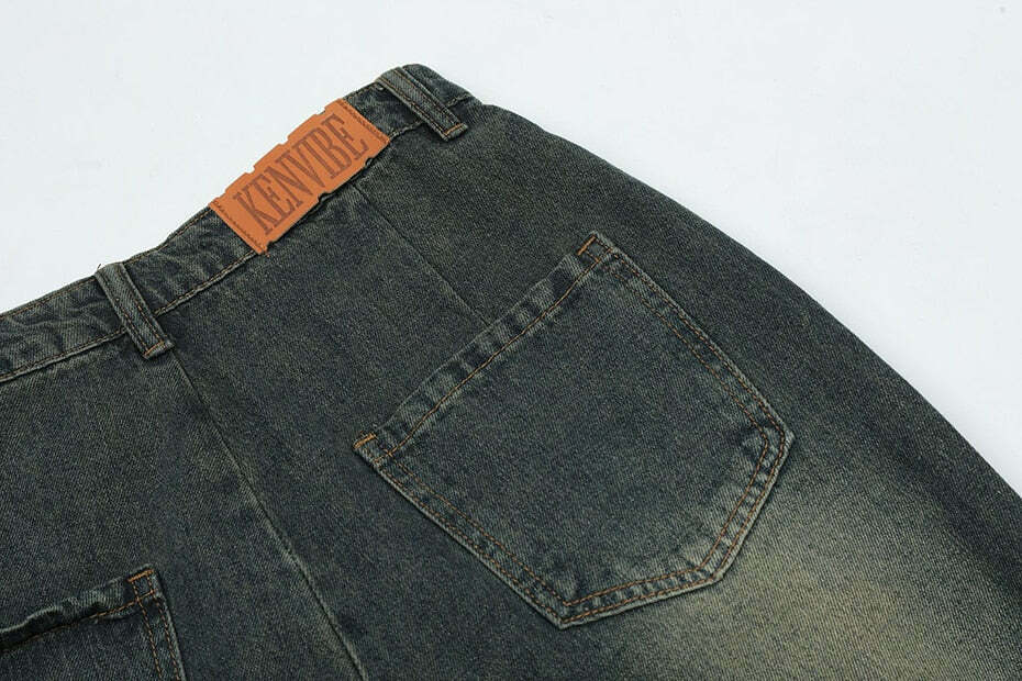 Y2K Aesthetic Star Jeans - Coquette Fashion with Grunge & Pastel Goth Vibes