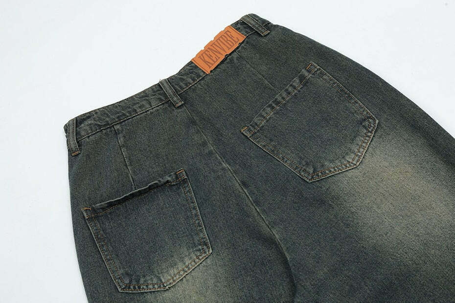 Y2K Aesthetic Star Jeans - Coquette Fashion with Grunge & Pastel Goth Vibes