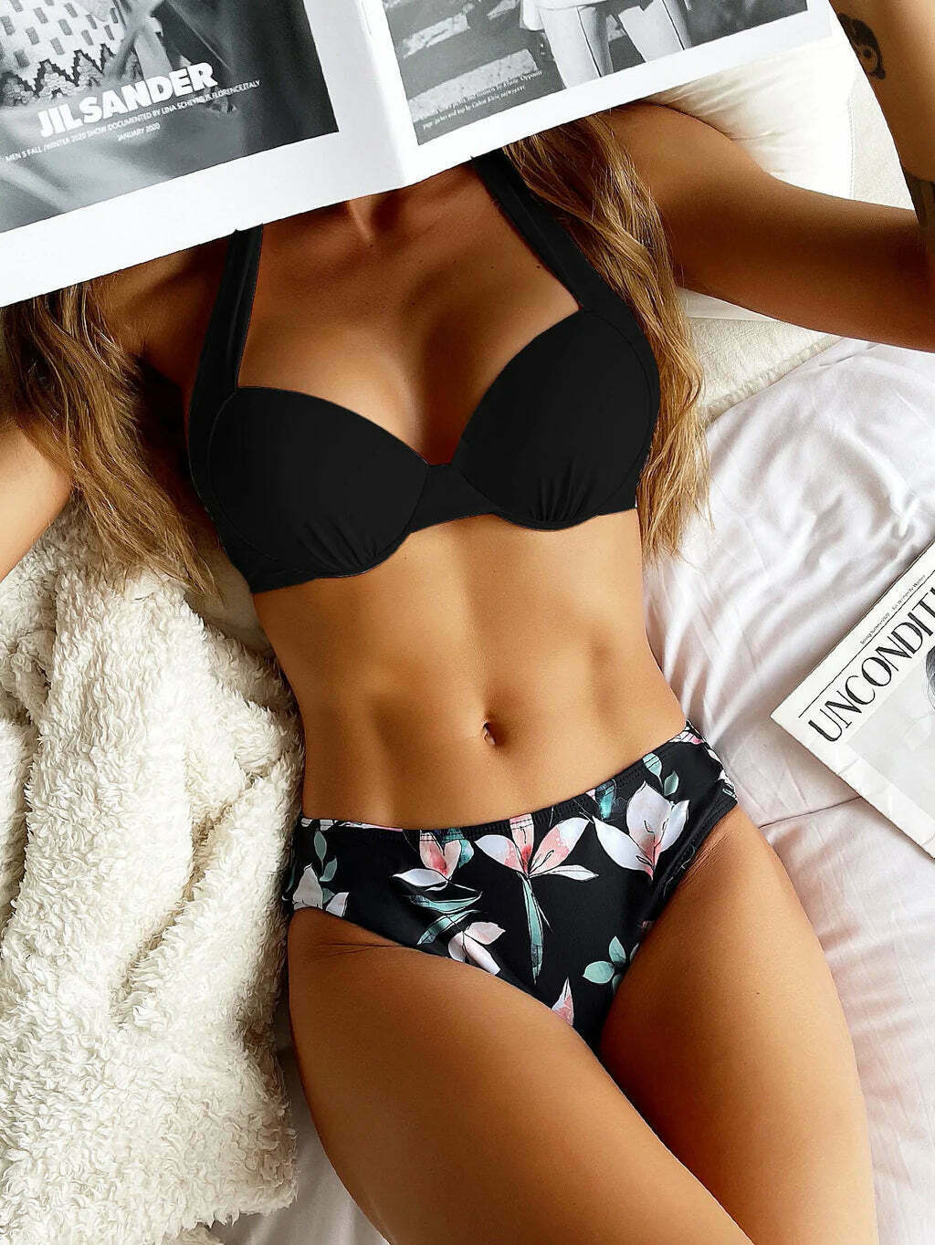 Y2K Aesthetic Steel Support Swimsuit Bikini for Niche Women Fashion