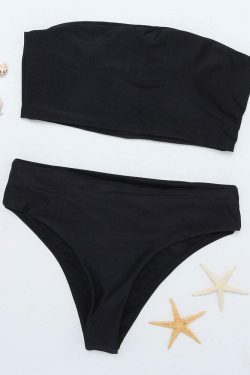Y2K Aesthetic Strapless Backless Bikini - Coquette Grunge Style, Cute Tops, Pastel Goth