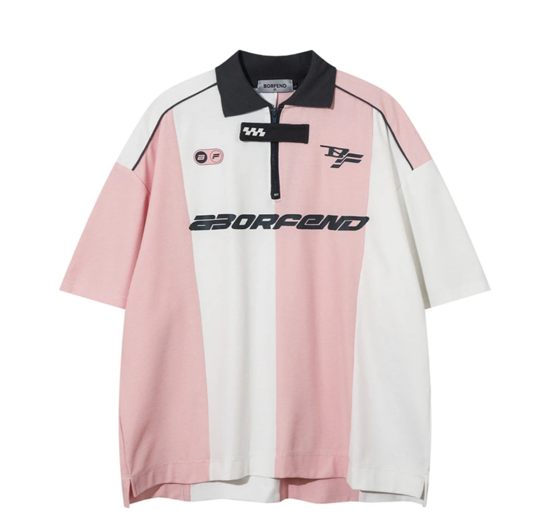 Y2K Aesthetic Stripe Sports Jersey for Women - Coquette & Grunge Style Fashion Statement