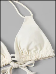 Y2K Aesthetic Striped Halter Bikini Set - Coquette Style, Grunge Fashion, Cute Tops, Pastel Goth