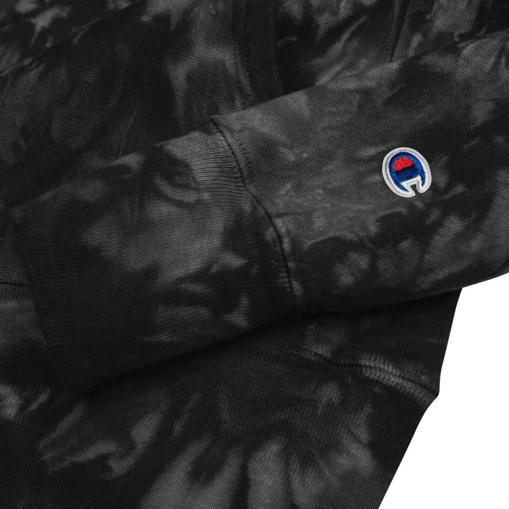 Y2K Aesthetic Tie-Dye Hoodie by AFFICIAL x CHAMPION - Coquette Style Grunge Fashion for Women