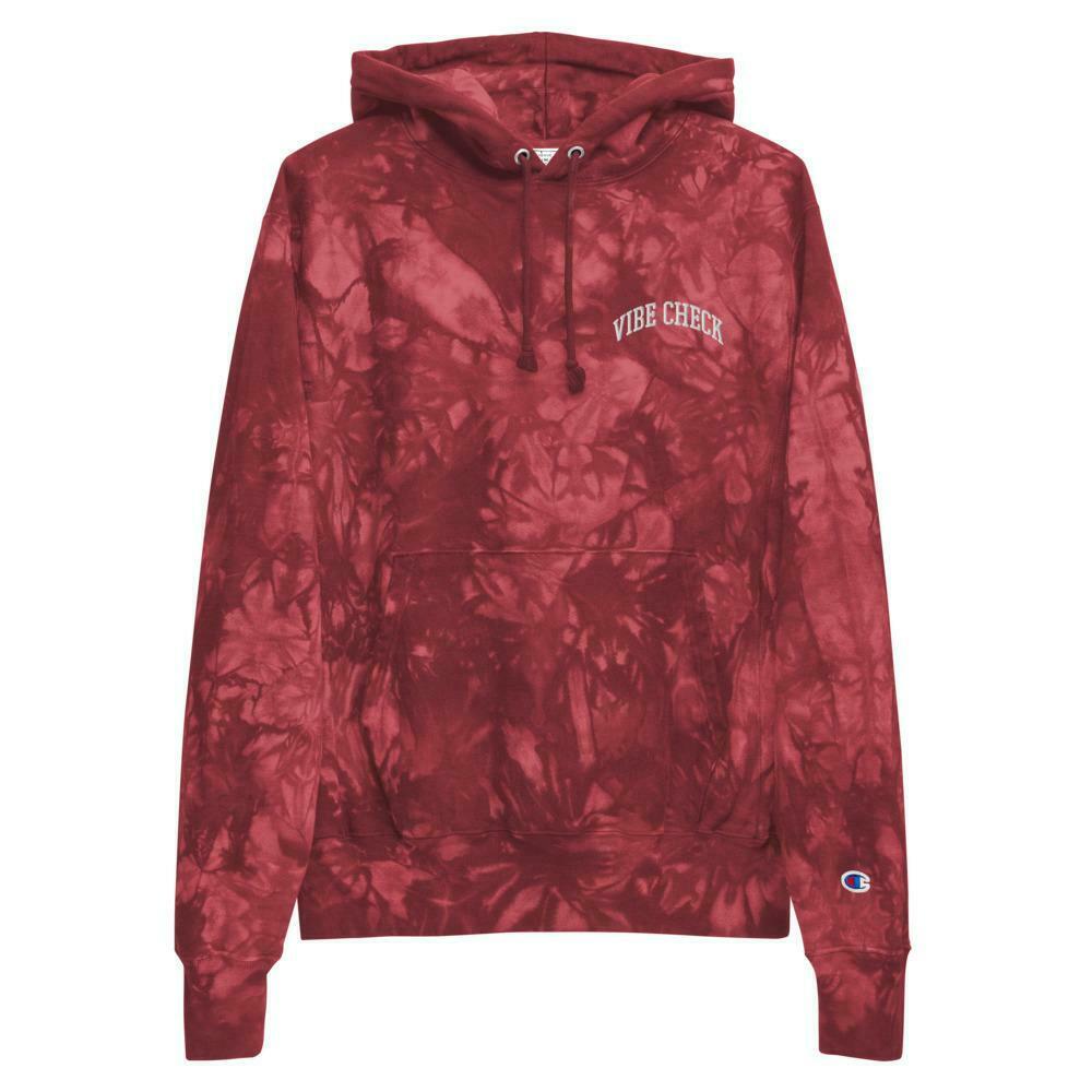 Y2K Aesthetic Tie-Dye Hoodie by AFFICIAL x CHAMPION - Coquette Style Grunge Fashion for Women