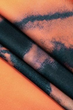 Y2K Aesthetic Tie Dye Eye Print Midi Skirt for Women - Coquette & Grunge Style Fashion