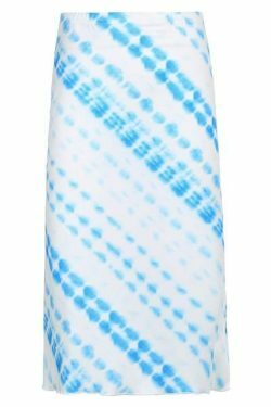 Y2K Aesthetic Tie Dye Print Midi Skirt for Women - Coquette & Grunge Style Fashion