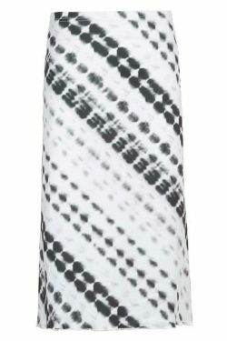 Y2K Aesthetic Tie Dye Print Midi Skirt for Women - Coquette & Grunge Style Fashion