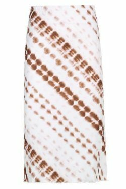 Y2K Aesthetic Tie Dye Print Midi Skirt for Women - Coquette & Grunge Style Fashion