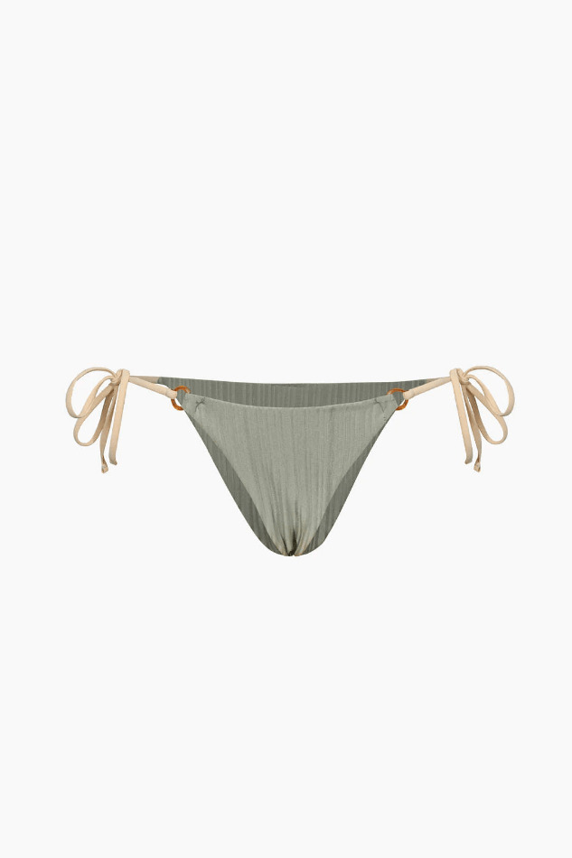 Y2K Aesthetic Tie Side Bikini Swimsuit Set in Coquette Style & Grunge Fashion