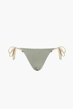 Y2K Aesthetic Tie Side Bikini Swimsuit Set in Coquette Style & Grunge Fashion
