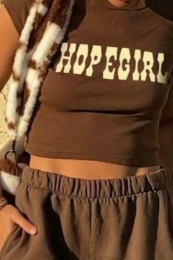 Y2K Aesthetic Vintage Crop Top - Coquette Style Grunge Fashion Women's Clothing