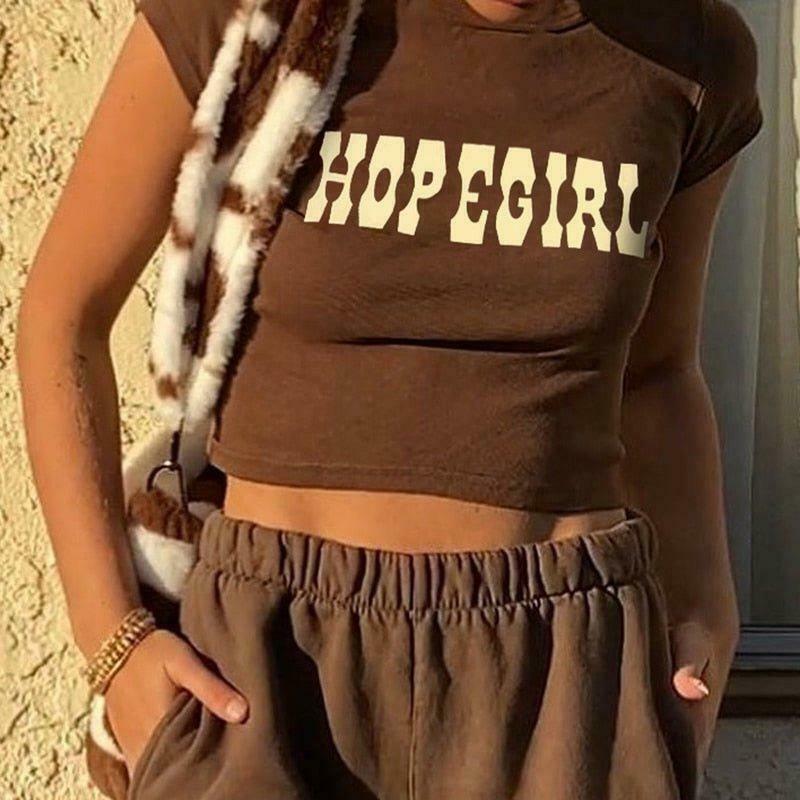 Y2K Aesthetic Vintage Crop Top - Coquette Style Grunge Fashion Women's Clothing