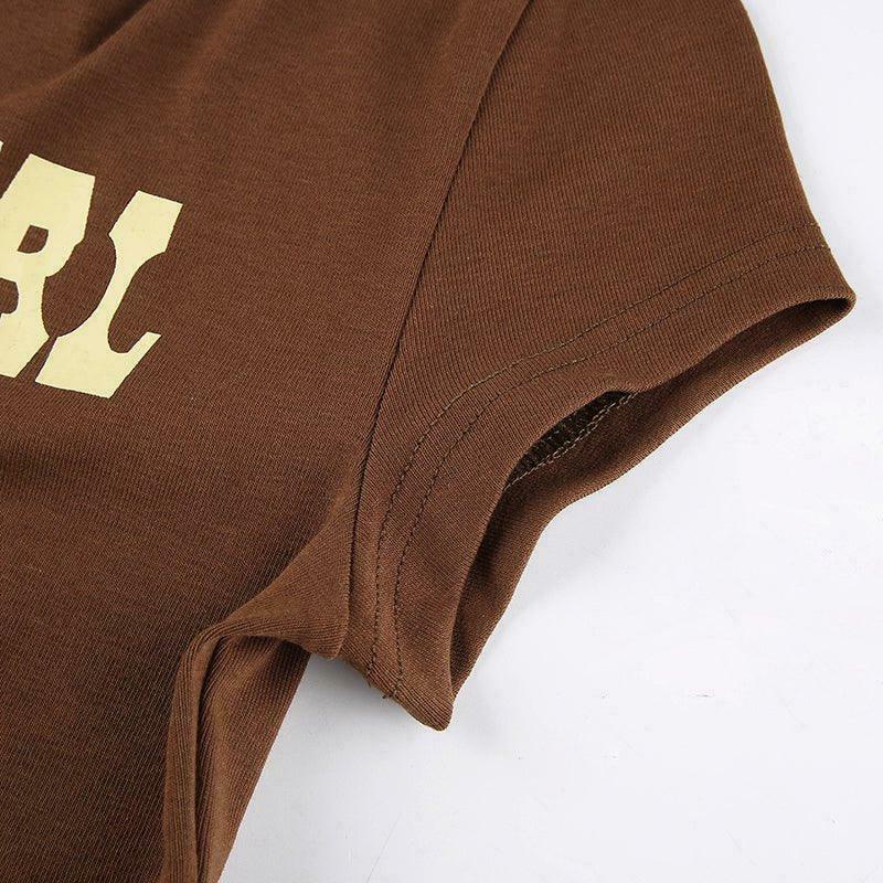 Y2K Aesthetic Vintage Crop Top - Coquette Style Grunge Fashion Women's Clothing