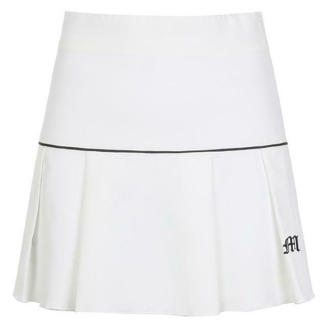Y2K Aesthetic Vintage Pleated Mini Skirt - Coquette Style with Grunge Vibes