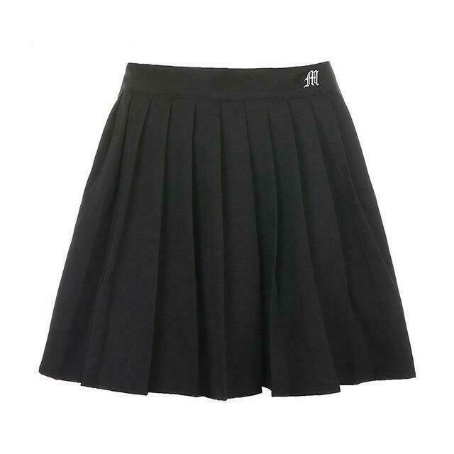 Y2K Aesthetic Vintage Pleated Mini Skirt - Coquette Style with Grunge Vibes