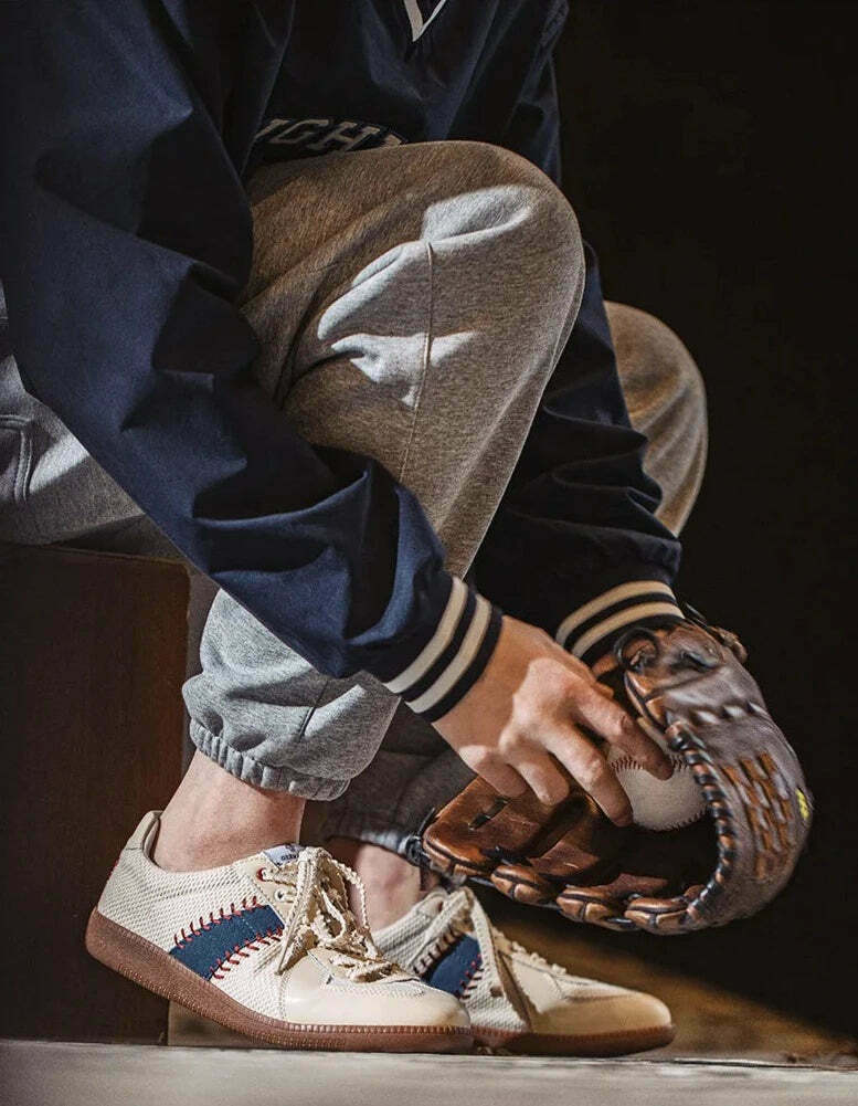 Y2K Aesthetic Vintage Style Baseball Sneakers - Retro Coquette Fashion Statement