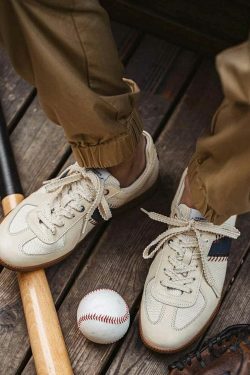 Y2K Aesthetic Vintage Style Baseball Sneakers - Retro Coquette Fashion Statement