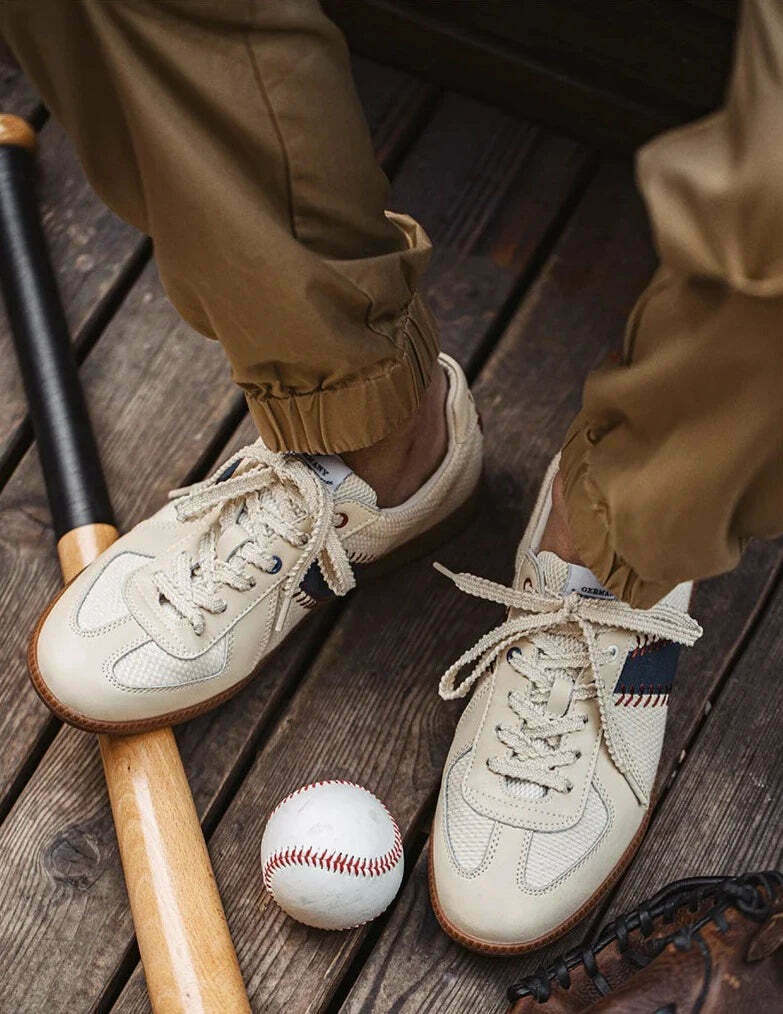 Y2K Aesthetic Vintage Style Baseball Sneakers - Retro Coquette Fashion Statement