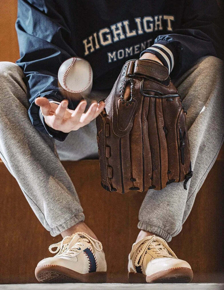 Y2K Aesthetic Vintage Style Baseball Sneakers - Retro Coquette Fashion Statement