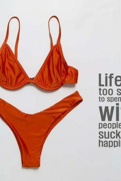 Y2K Aesthetic Yellow Ribbed Bandeau Bikini Set - Coquette Style for Women - Grunge Fashion