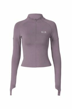 Y2K Aesthetic Zip-Up Crop Top: Coquette & Grunge Style, Cute Pastel Goth Fashion