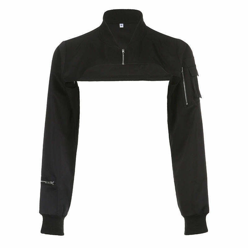 Y2K Aesthetic Zipper Blouse: Coquette & Grunge Style, Cute Tops, Pastel Goth, Cargo Skirt