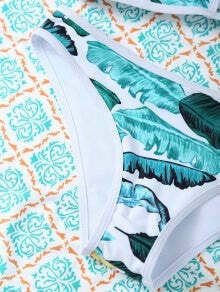 Y2K Aesthetic Zippered Tropical Bikini for Women - Coquette Style Grunge Fashion with Pastel Goth