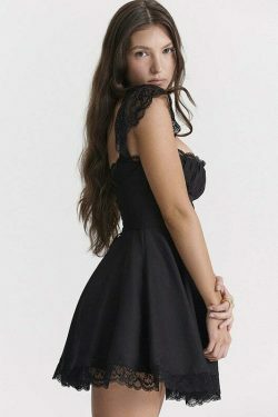 Y2K Beach Party Dress: Coquette Aesthetic with Grunge Style, Pastel Goth Vibes, and Vintage Flair