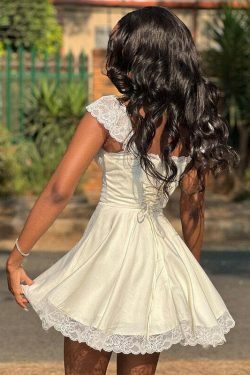 Y2K Beach Party Dress: Coquette Aesthetic with Grunge Style, Pastel Goth Vibes, and Vintage Flair