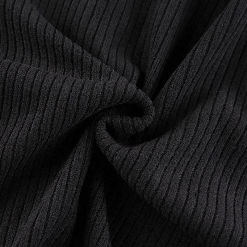 Y2K Black Tie-Up Dress: Coquette Aesthetic - Grunge, Pastel Goth, Cottagecore, Vintage Sweater