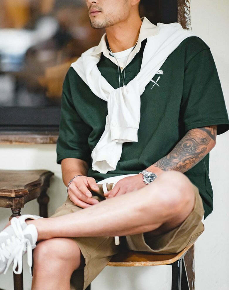 Y2K California Embroidered Polo Shirt: Coquette Grunge Aesthetic Cargo Skirt Goth Fashion