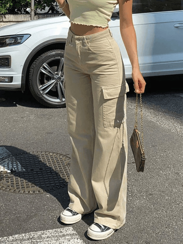 Y2K Cargo Pants: Coquette Aesthetic Grunge Style with a Vintage Vibe