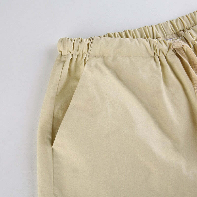 Y2K Cargo Pants with 4 Pockets: Coquette Aesthetic Grunge Style for Women Fashion