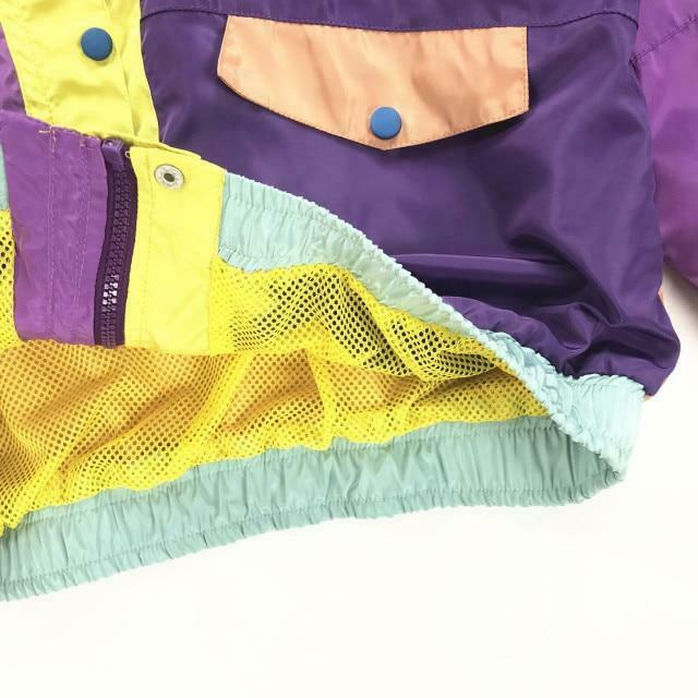 Y2K Color Block Jacket: Coquette Grunge Aesthetic, Pastel Goth, Cute Tops