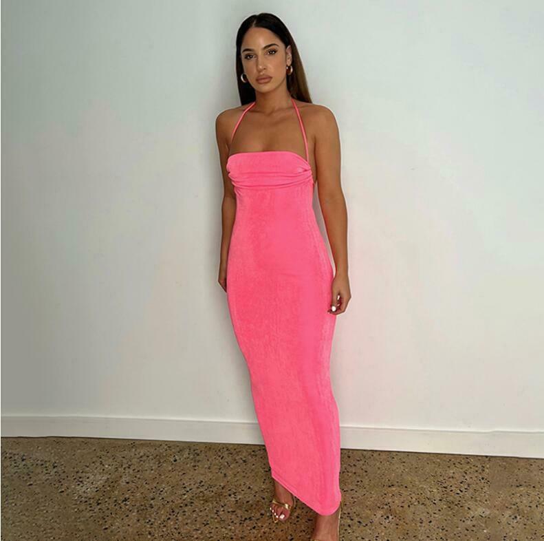 Y2K Coquette Aesthetic Backless Fishtail Dress - Grunge & Pastel