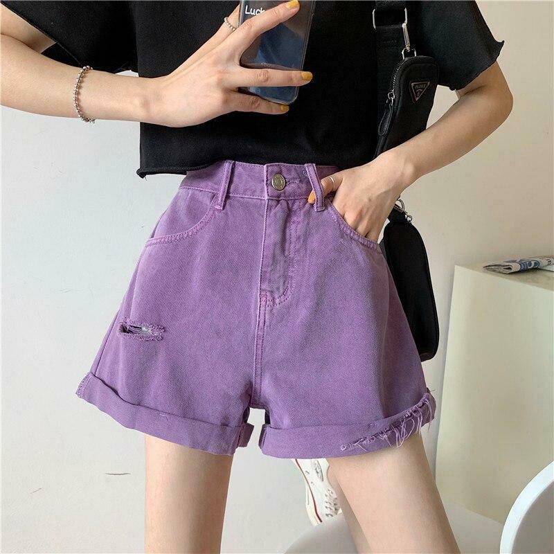 Y2K Coquette Aesthetic Candy Fairy Distressed Shorts - Grunge Style Cute Tops for Women