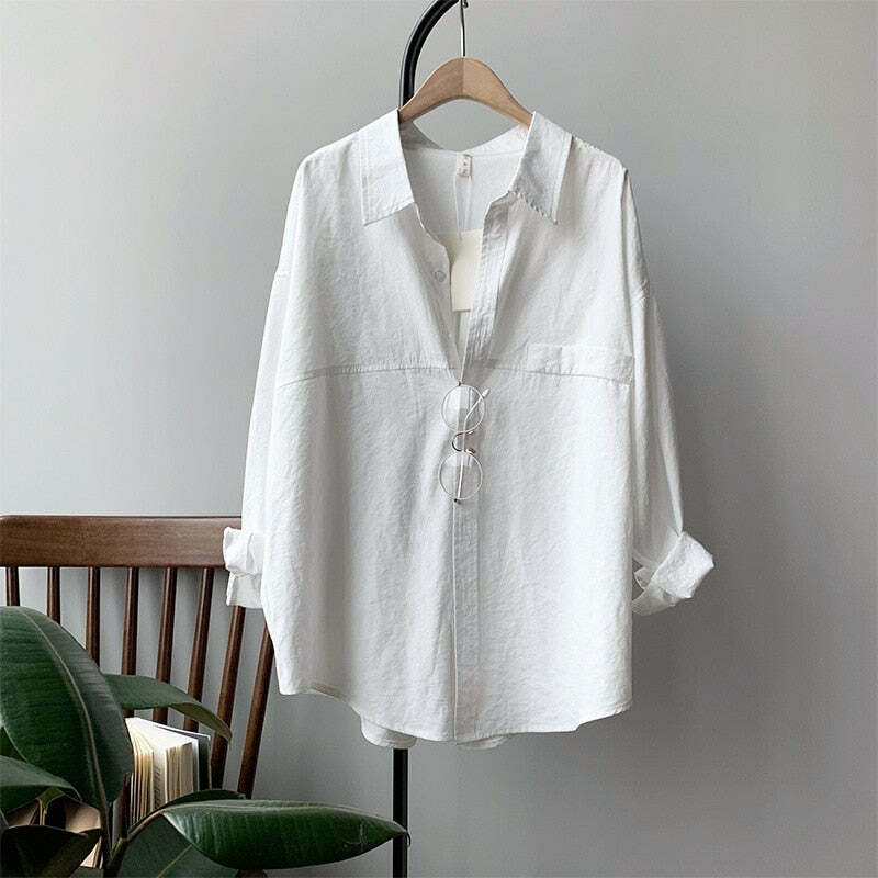 Y2K Coquette Aesthetic Drape Shirt - Grunge Style, Pastel Goth