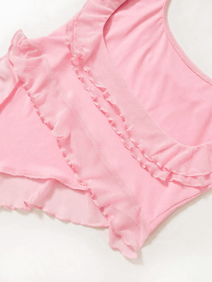 Y2K Coquette Aesthetic Tank Top: Grunge Style with Pastel Goth Vibes