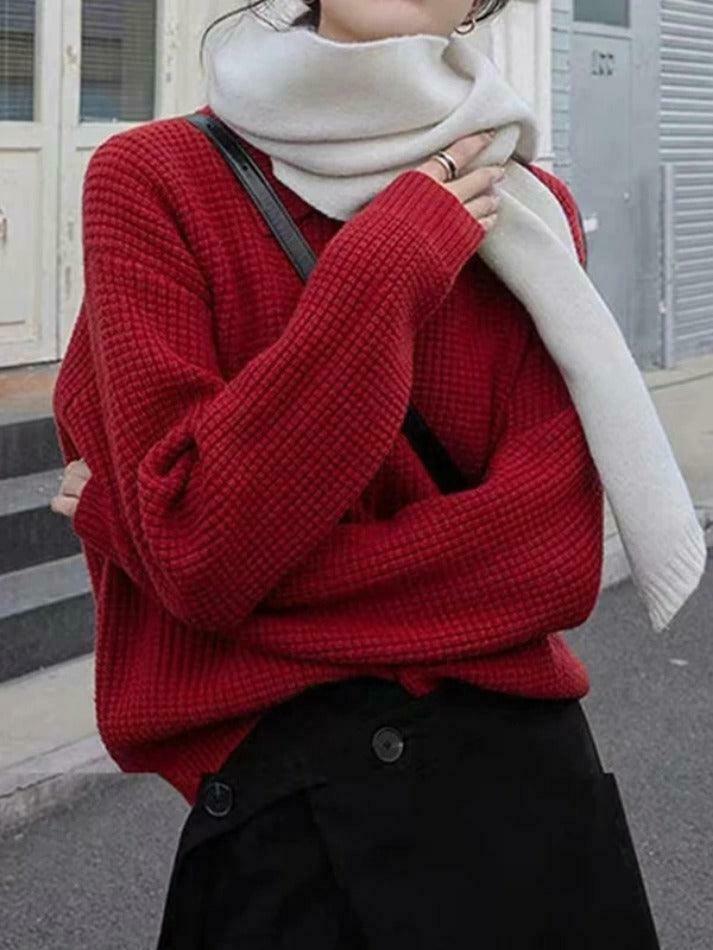 Y2K Coquette Aesthetic Waffle Cardigan: Grunge Style Cute Tops & Pastel