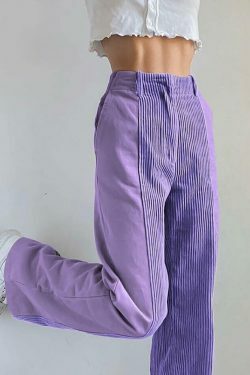 Y2K Corduroy High Waist Loose Pants - Coquette Aesthetic Grunge Style Cargo Skirt